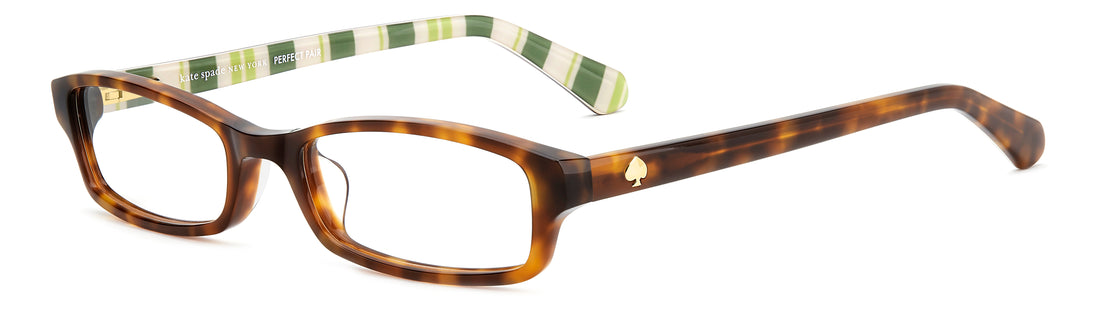 Gafas graduadas kate spade elisabeth/3 086 havana rectangular femenino talla 49mm - Vista principal