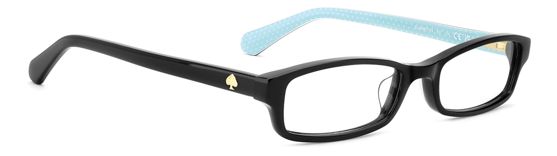 Occhiali da vista kate spade elisabeth/3 807 negro rectangular femenino taglia 49mm - Vista dettagliata