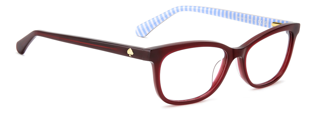 Occhiali da vista kate spade bronwen/3 qfo burdeos rectangular femenino taglia 52mm - Vista dettagliata