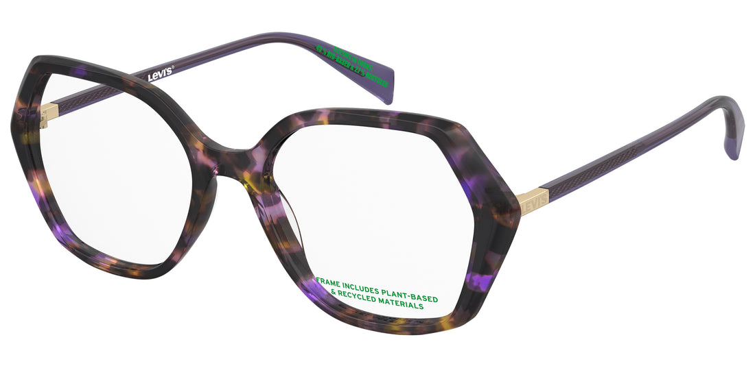 Occhiali da vista levis lv 1105 dex marron rectangular femenino taglia 53mm - Vista principale