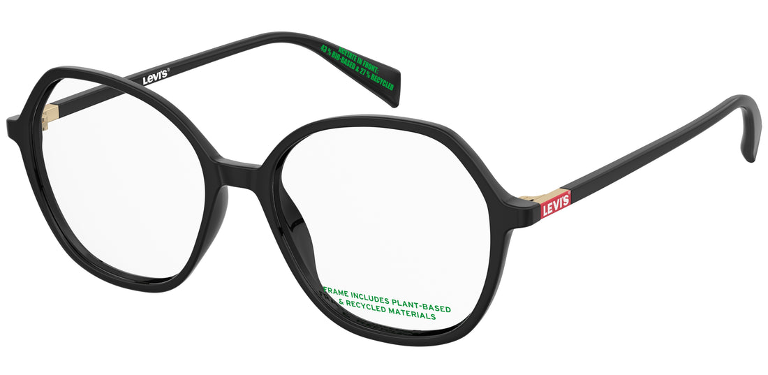 Occhiali da vista levis lv 1106 807 negro round femenino taglia 52mm - Vista principale