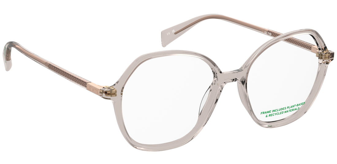 Occhiali da vista levis lv 1106 fwm beige round femenino taglia 52mm - Vista dettagliata