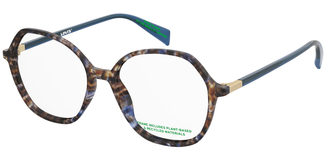 Occhiali da vista levis lv 1106 x8q marron round femenino taglia 52mm - Vista principale