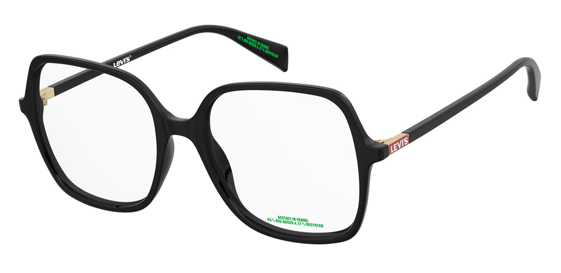Occhiali da vista levis lv 1107 807 negro square femenino taglia 53mm - Vista principale