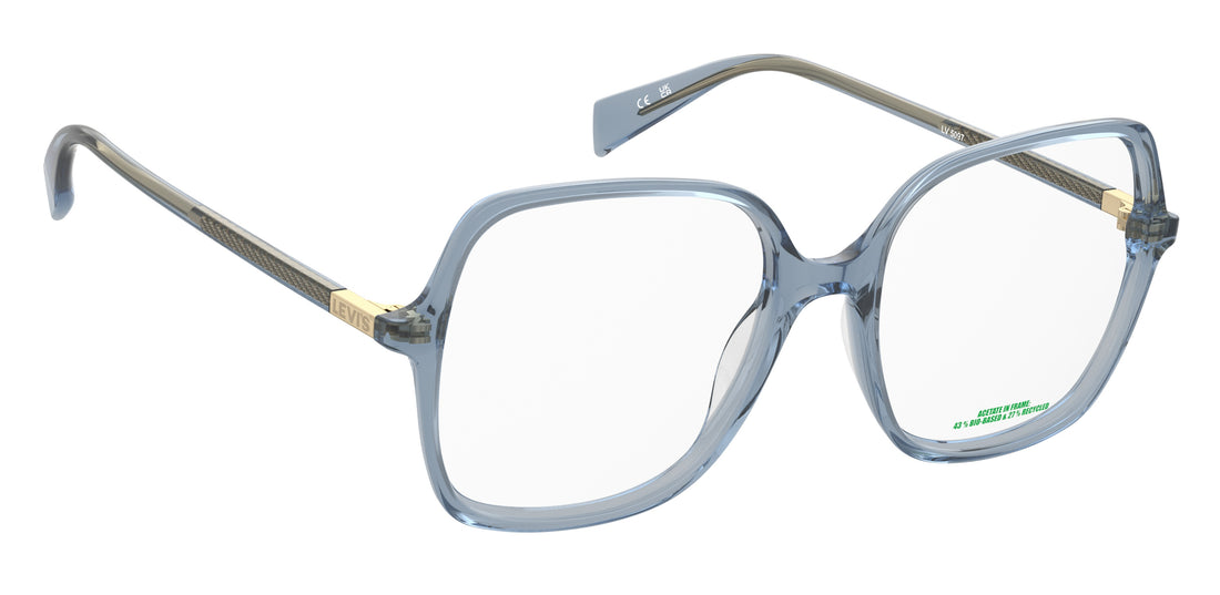 Occhiali da vista levis lv 1107 mvu azul square femenino taglia 53mm - Vista dettagliata