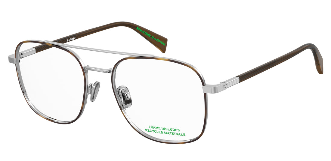 Occhiali da vista levis lv 1108 8jd plateado rectangular femenino taglia 54mm - Vista principale