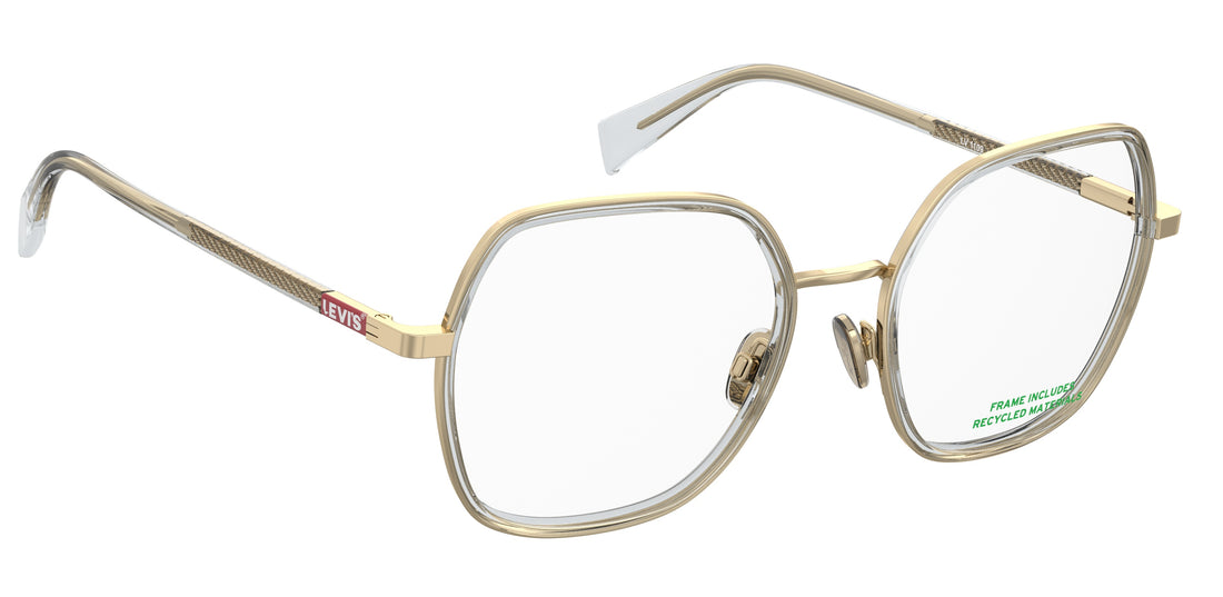 Occhiali da vista levis lv 1109 2f7 dorado rectangular femenino taglia 53mm - Vista dettagliata