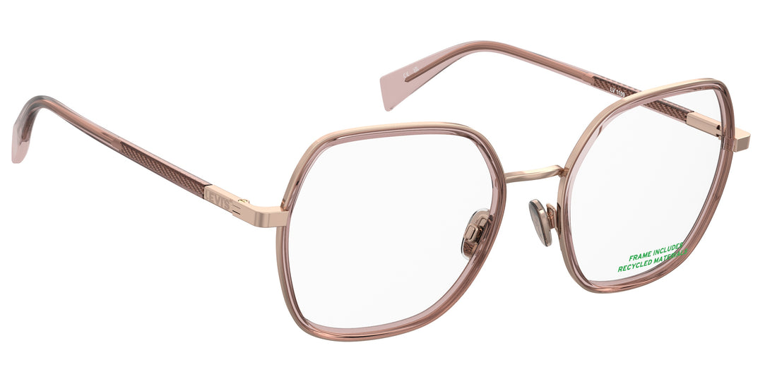 Occhiali da vista levis lv 1109 eyr dorado rectangular femenino taglia 53mm - Vista dettagliata