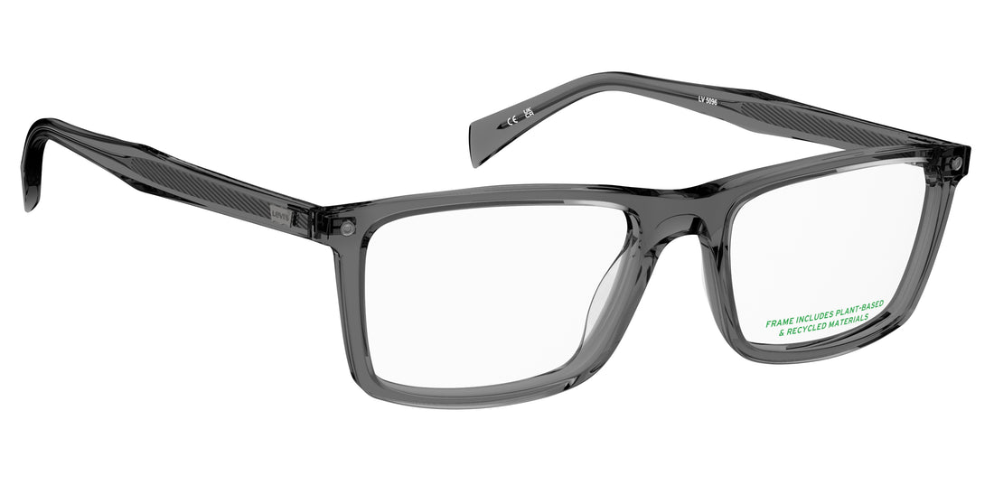 Occhiali da vista levis lv 5097 kb7 grey rectangular masculino taglia 54mm - Vista dettagliata