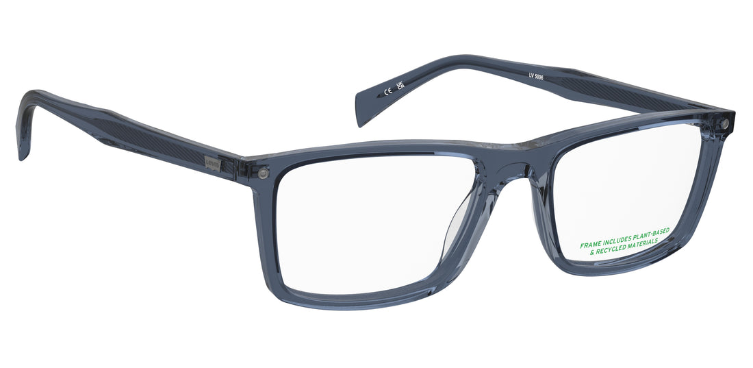 Occhiali da vista levis lv 5097 pjp azul rectangular masculino taglia 54mm - Vista dettagliata
