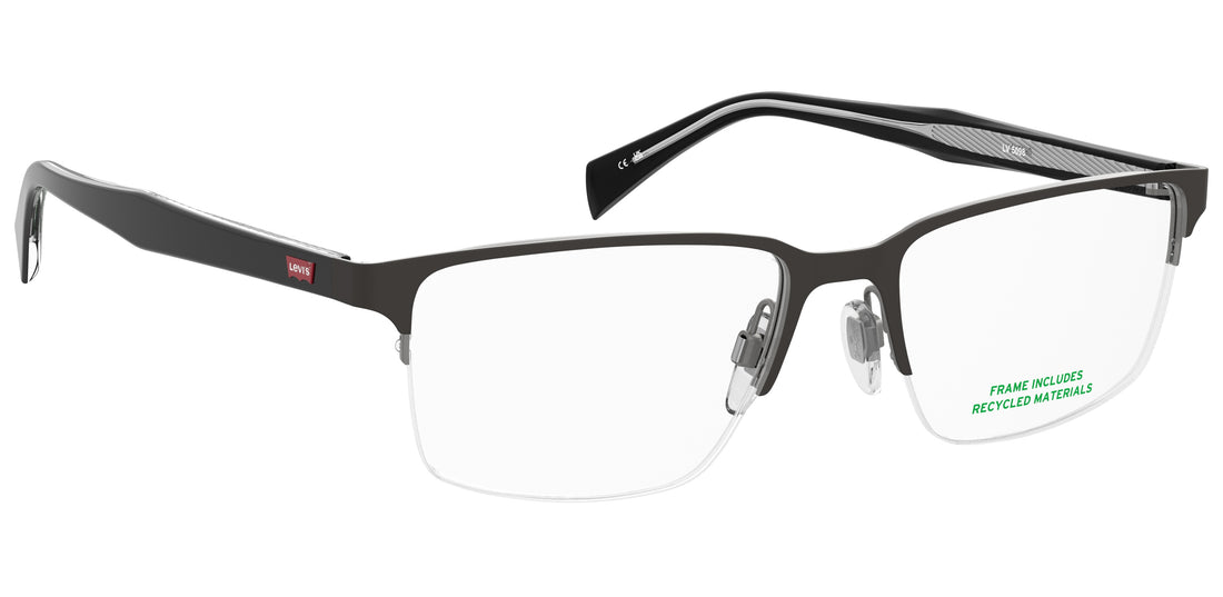 Occhiali da vista levis lv 5098 ti7 negro rectangular masculino taglia 55mm - Vista dettagliata