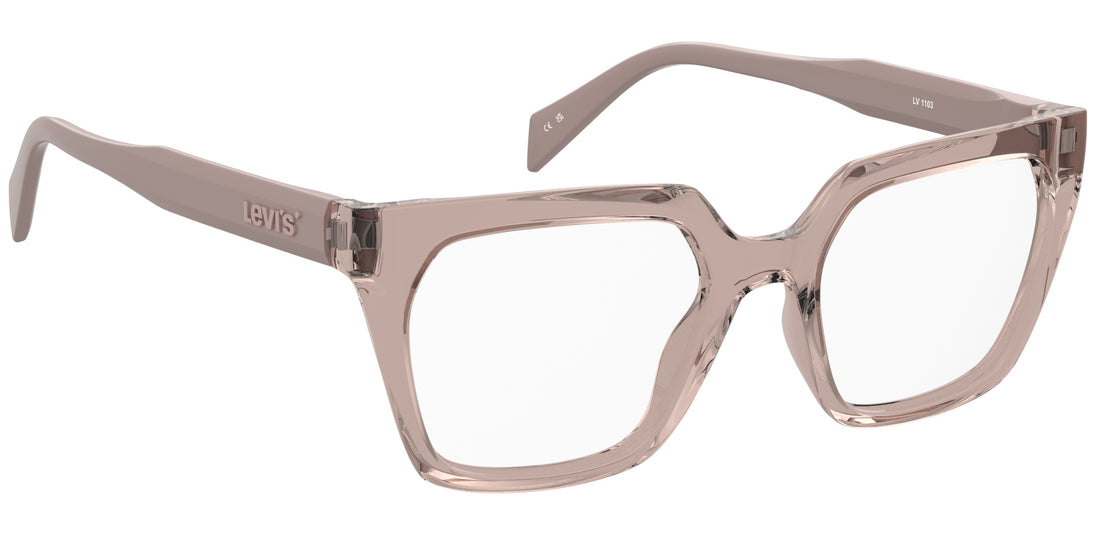 Occhiali da vista levis lv 1103 fwm beige rectangular femenino taglia 51mm - Vista dettagliata
