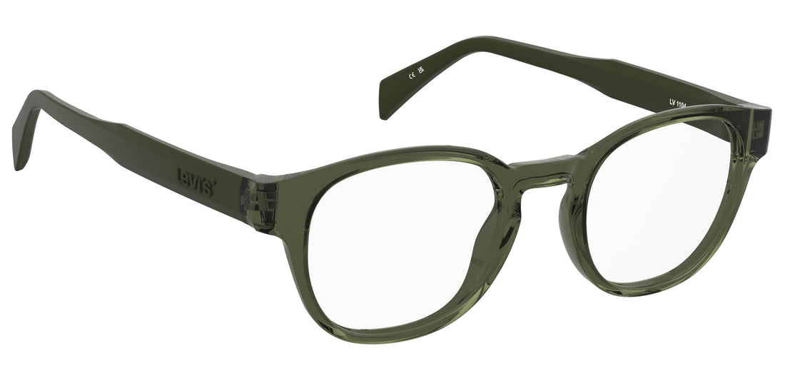 Occhiali da vista levis lv 1104 1ed verde pantos unisex taglia 48mm - Vista dettagliata