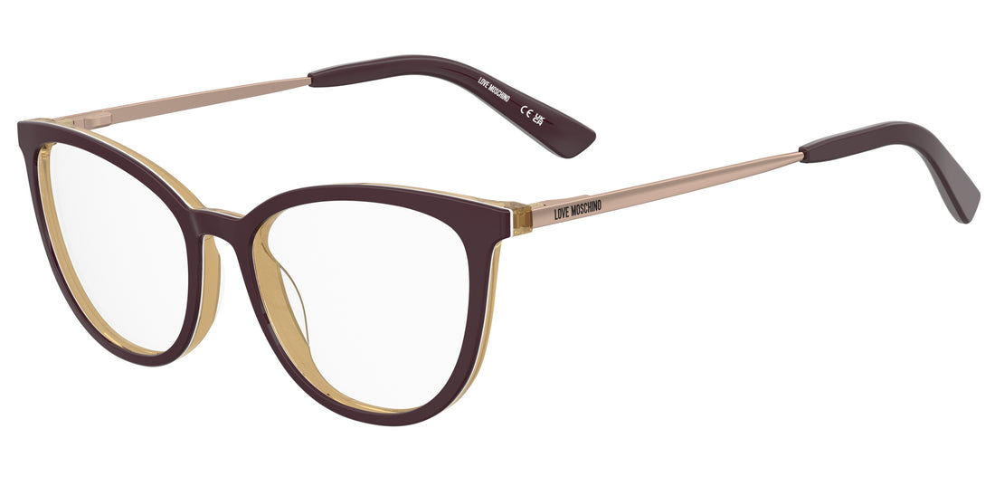 Occhiali da vista moschino love mol678 0t7 burdeos cat eye femenino taglia 54mm - Vista principale