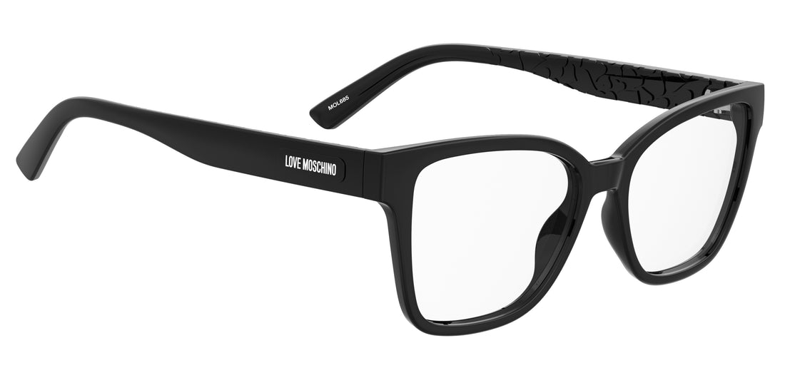 Occhiali da vista moschino love mol685 807 negro rectangular femenino taglia 53mm - Vista dettagliata