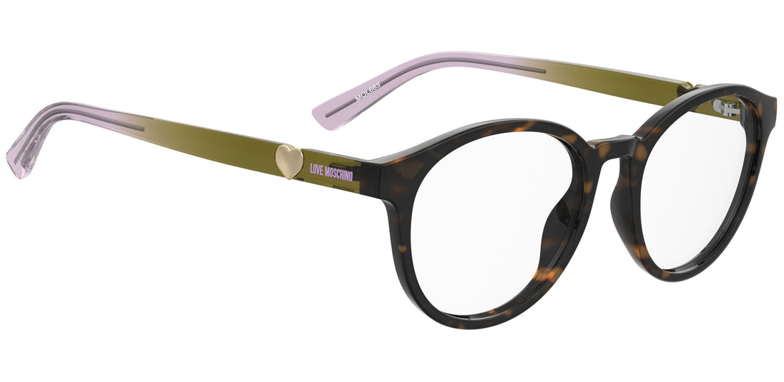 Occhiali da vista moschino love mol683 086 havana pantos femenino taglia 52mm - Vista dettagliata