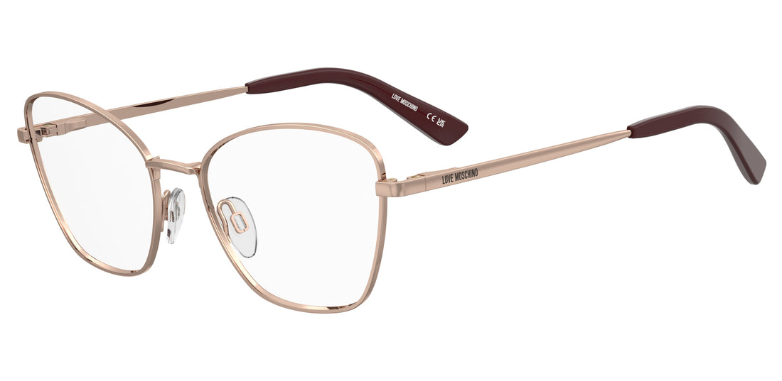 Occhiali da vista moschino love mol677 ddb dorado cat eye femenino taglia 55mm - Vista principale