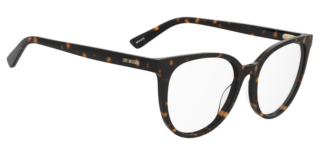 Prescription glasses moschino love mol679 086 havana round femenino size 54mm - Detailed view