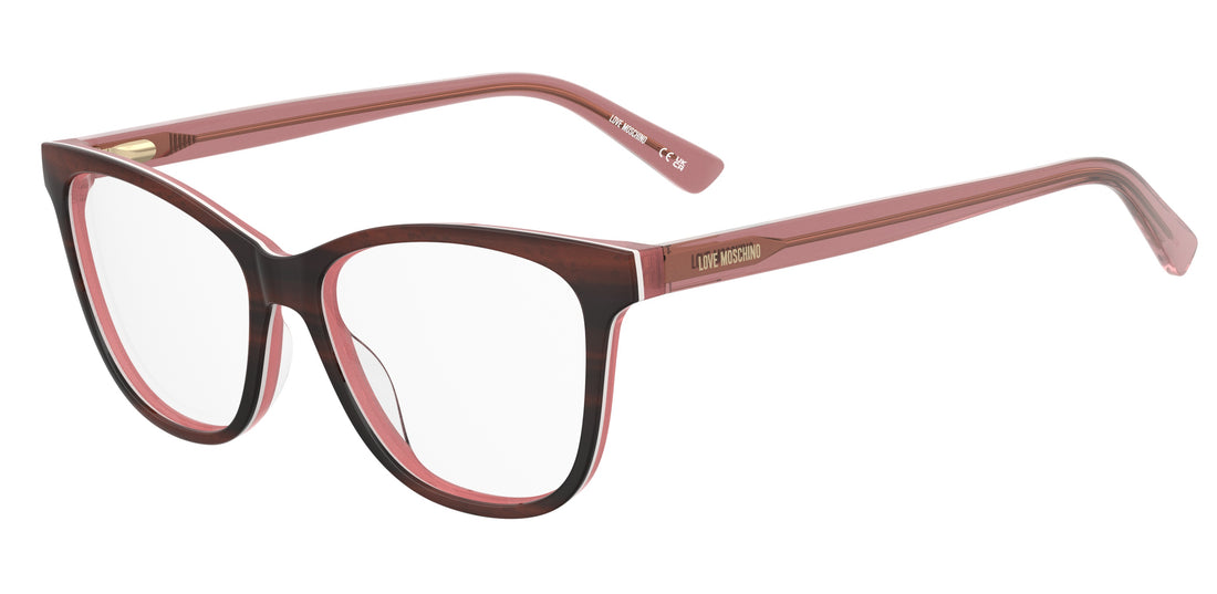 Occhiali da vista moschino love mol680 ex4 marron cat eye femenino taglia 53mm - Vista principale