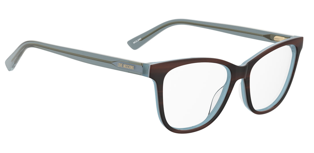 Occhiali da vista moschino love mol680 ofd dorado cat eye femenino taglia 53mm - Vista dettagliata