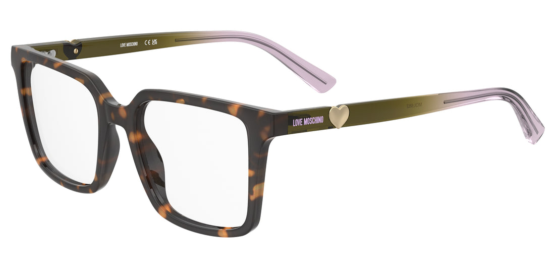 Occhiali da vista moschino love mol682 086 havana square femenino taglia 52mm - Vista principale