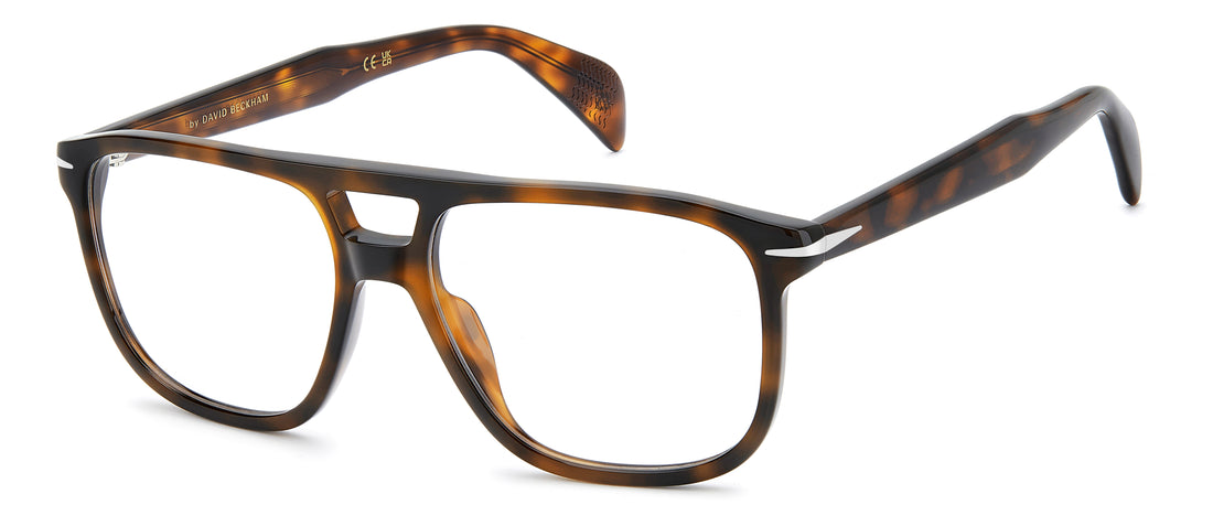 Briller david beckham db 1235 wr9 marron rectangular masculino størrelse 55mm - Hovedvisning