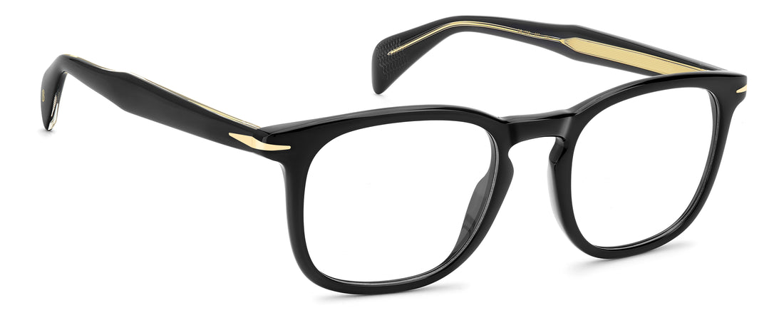 Gafas graduadas david beckham db 1236 807 negro rectangular masculino talla 52mm - Vista de detalle