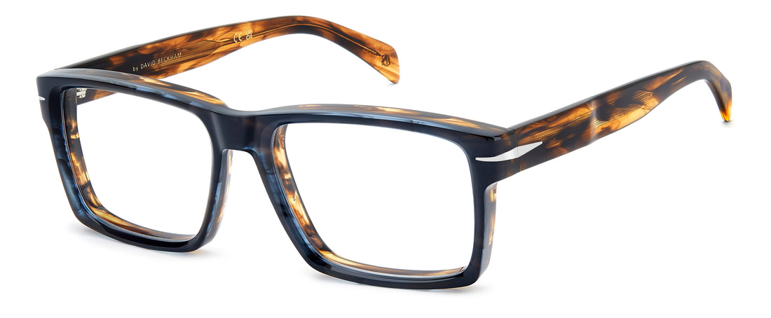 Briller david beckham db 7168 0iu azul rectangular masculino størrelse 56mm - Hovedvisning