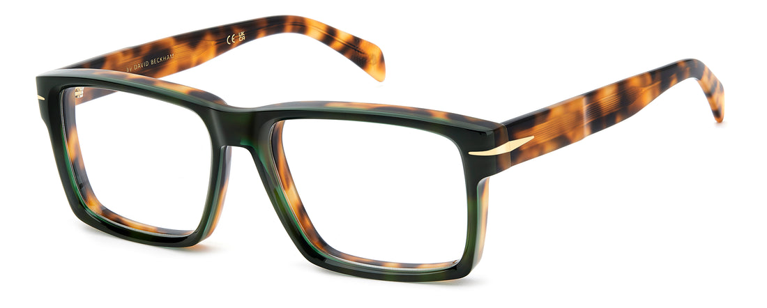Briller david beckham db 7168 xgw verde rectangular masculino størrelse 56mm - Hovedvisning