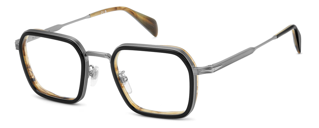 Briller david beckham db 1239/g 85k plateado rectangular masculino størrelse 51mm - Hovedvisning