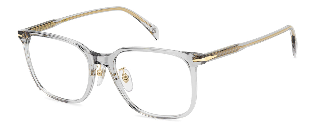 Briller david beckham db 1233/g kb7 gris rectangular masculino størrelse 54mm - Hovedvisning