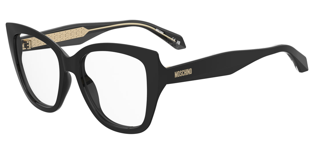 Óculos graduados moschino mos665 807 negro cat eye femenino tamanho 52mm - Vista principal