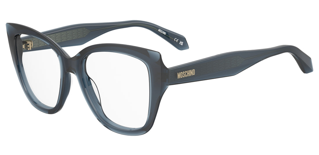 Óculos graduados moschino mos665 zi9 verde cat eye femenino tamanho 52mm - Vista principal