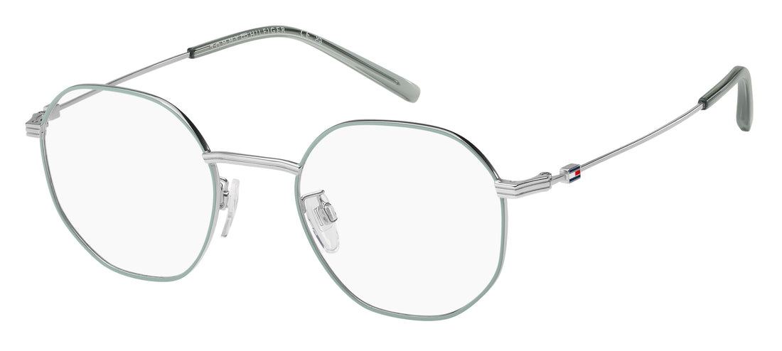 Occhiali da vista tommy hilfiger th 2359/f vgv plateado round masculino taglia 51mm - Vista principale