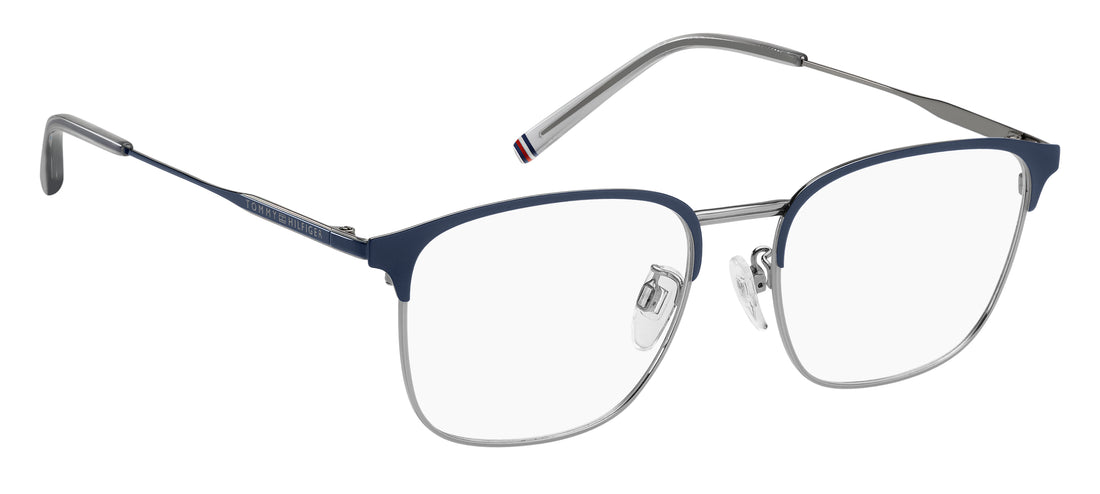 Occhiali da vista tommy hilfiger th 2361/f dty plateado rectangular masculino taglia 54mm - Vista dettagliata