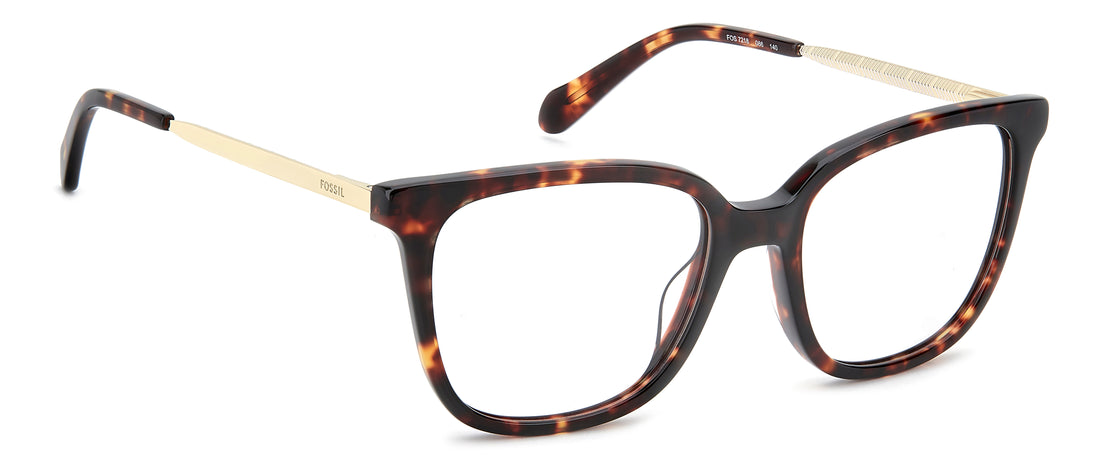Brillen fossil fos 7218 086 havana square femenino größe 52mm - Detailansicht