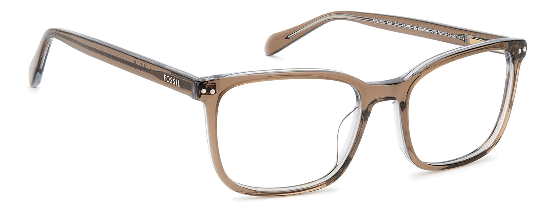 Gafas graduadas fossil fos 7209 63m grey rectangular femenino talla 52mm - Vista de detalle