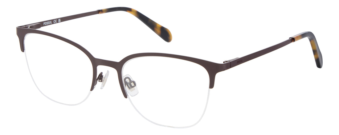 Brillen fossil fos 7217/g 4in brown oval femenino größe 51mm - Hauptansicht