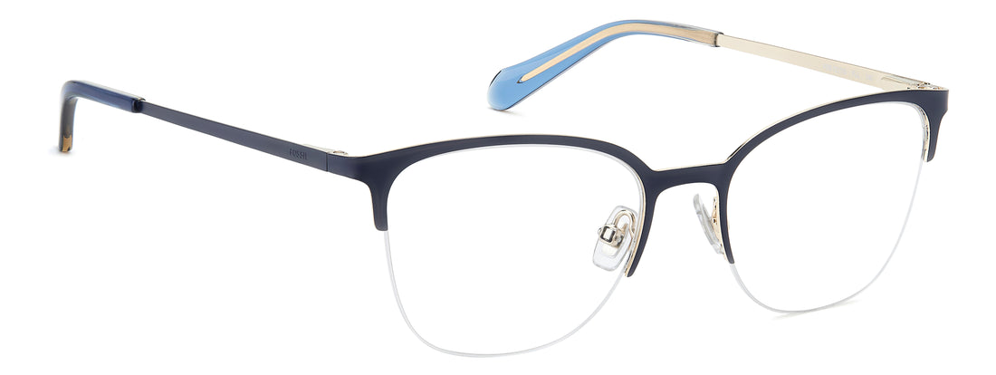 Brillen fossil fos 7217/g fll azul oval femenino größe 51mm - Detailansicht