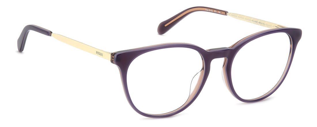 Gafas graduadas fossil fos 7211/g 0t7 burdeos pantos femenino talla 52mm - Vista de detalle