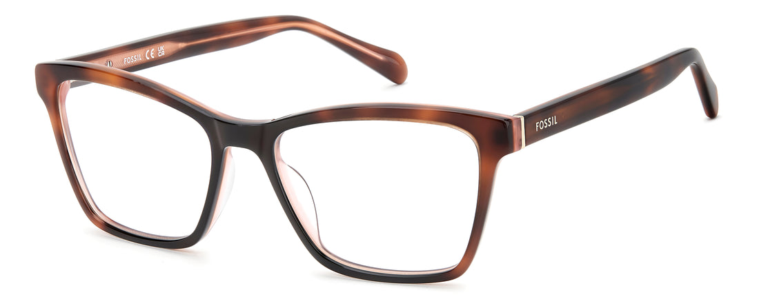 Occhiali da vista fossil fos 7212 0t4 havana square femenino taglia 54mm - Vista principale