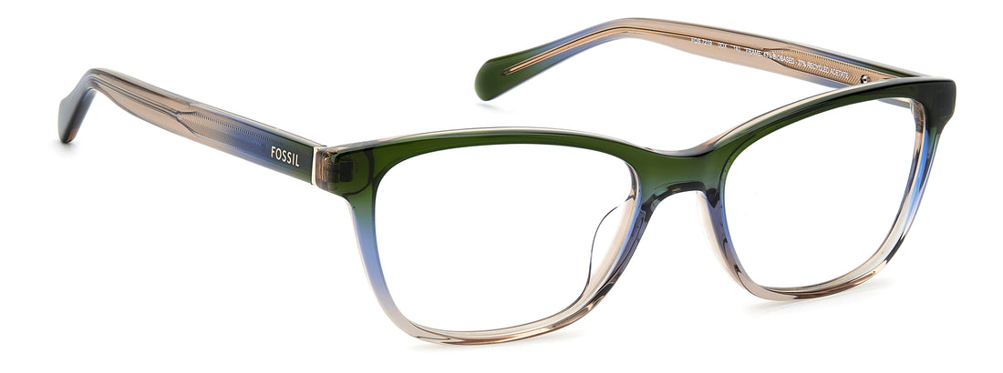 Brillen fossil fos 7219 0ox transparente rectangular femenino größe 52mm - Detailansicht