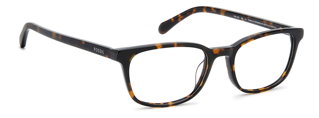 Brillen fossil fos 7220 086 havana rectangular masculino größe 53mm - Detailansicht