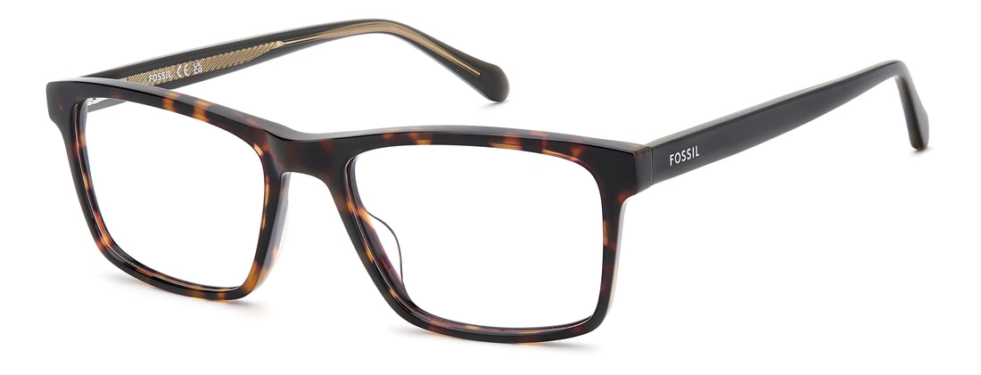 Occhiali da vista fossil fos 7214/g 086 havana rectangular masculino taglia 54mm - Vista principale
