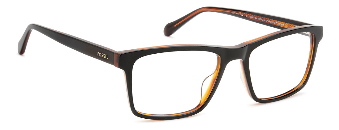 Occhiali da vista fossil fos 7214/g 09q marron rectangular masculino taglia 54mm - Vista dettagliata