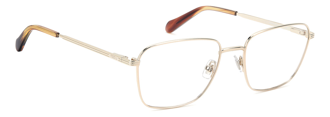 Gafas graduadas fossil fos 7213/g 3ce dorado rectangular masculino talla 56mm - Vista de detalle
