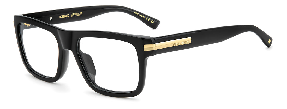 Occhiali da vista dsquared2 d2 0200/g 807 negro rectangular masculino taglia 55mm - Vista principale
