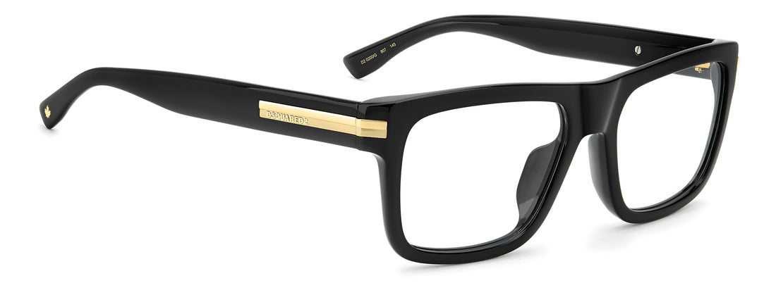 Brillen dsquared2 d2 0200/g 807 negro rectangular masculino größe 55mm - Detailansicht