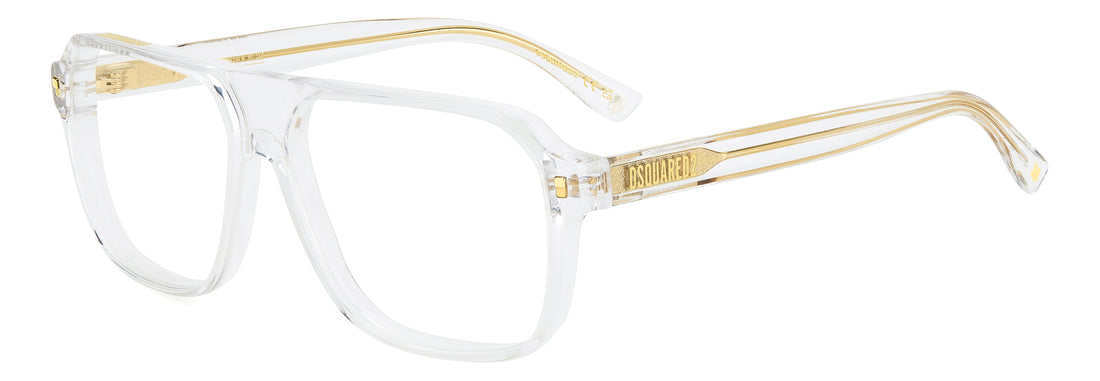 Occhiali da vista dsquared2 d2 0203 900 transparente rectangular masculino taglia 57mm - Vista principale
