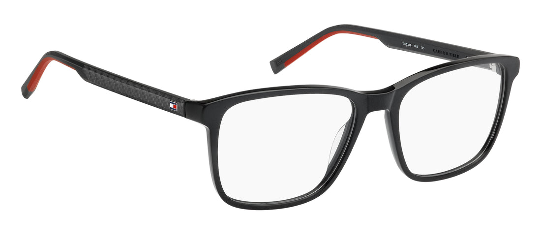 Occhiali da vista tommy hilfiger th 2318 003 negro square masculino taglia 56mm - Vista dettagliata